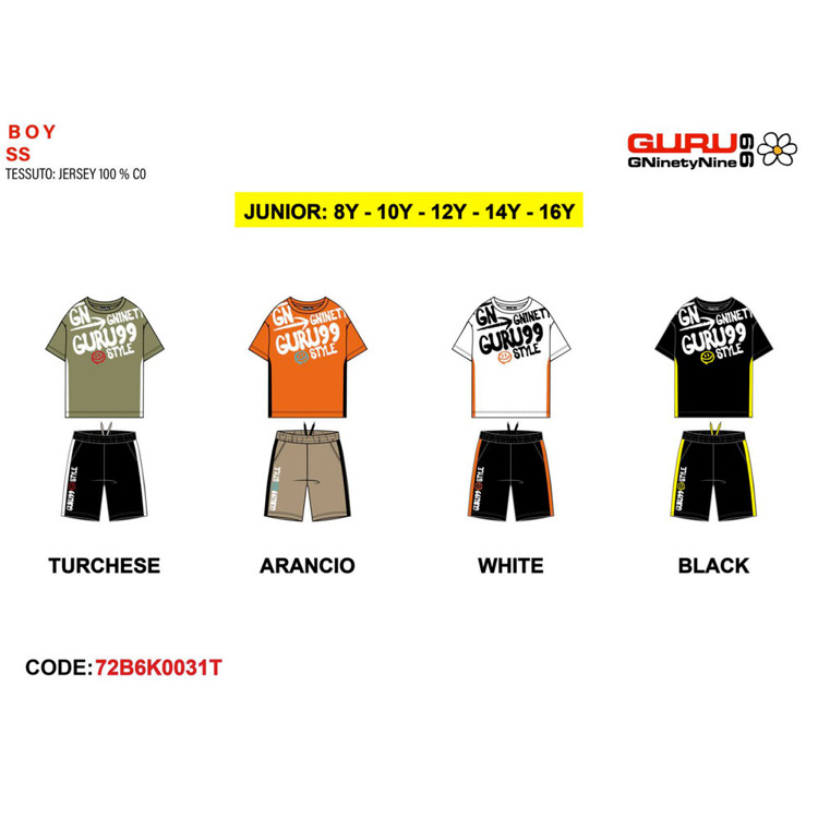Immagine di Completo ragazzo estate Guru Art. 72B6K0031T