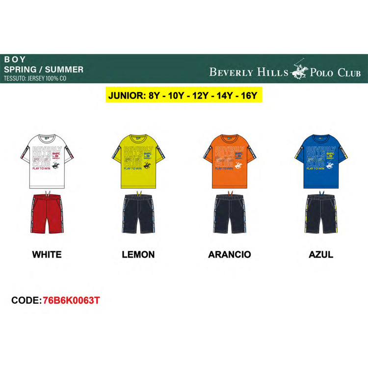 Immagine di Completo ragazzo estate Polo Club Art. 76B6K0063T