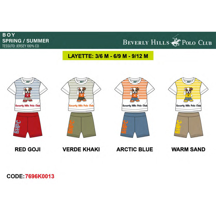 Immagine di Completo neonato estate Polo Club Art. 7696K0013