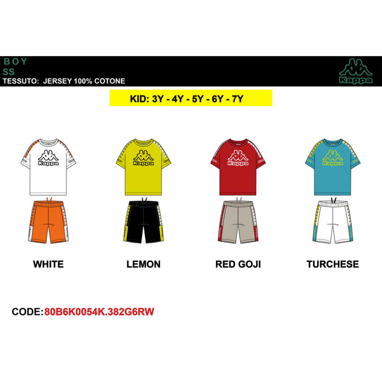 Immagine di Completo bambino estate Kappa Art. 80B6K0054K