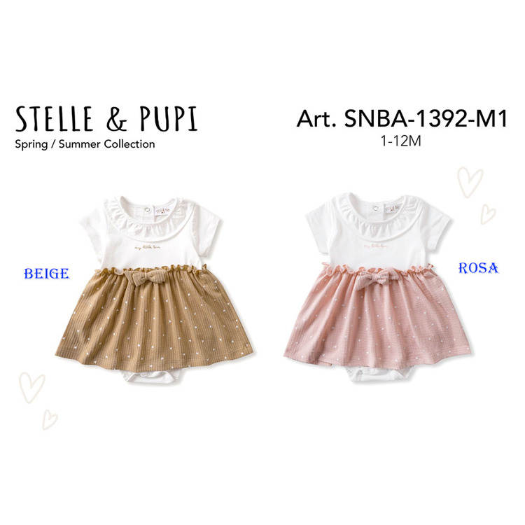 Immagine di Vestina neonata estate Stelle & Pupi Art. SNBA1392