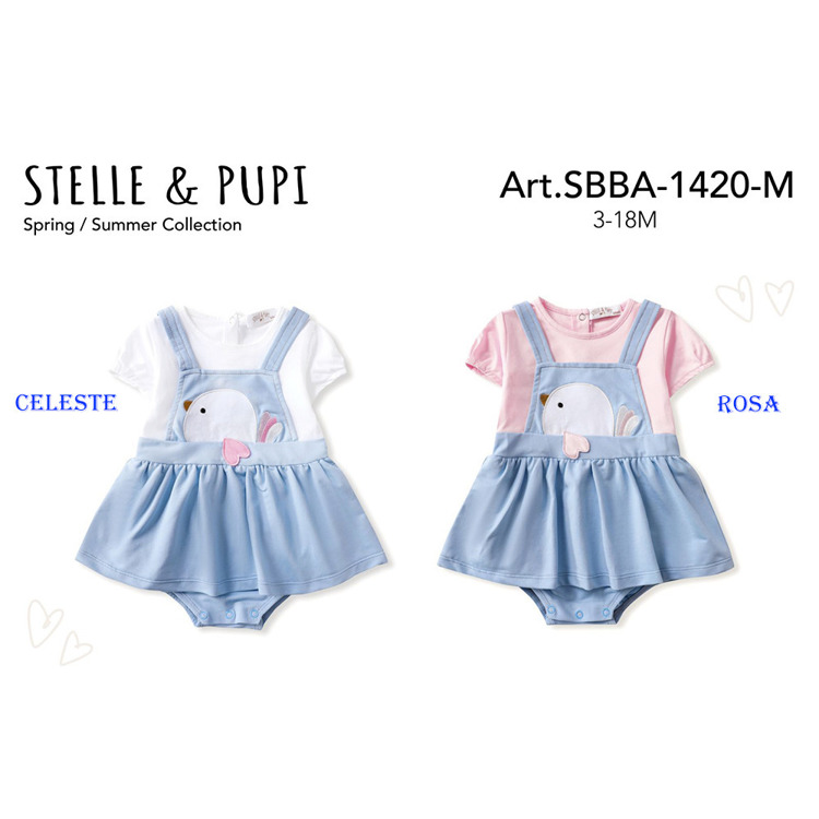 Immagine di Vestina neonata estate Stelle & Pupi Art. SBBA1420