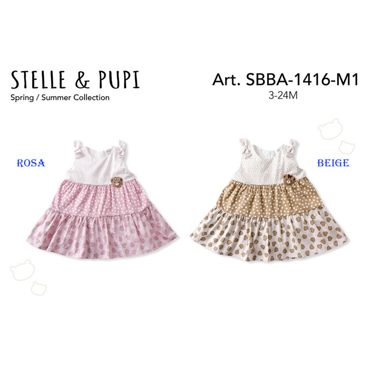 Immagine di Scamiciato neonata estate Stelle & Pupi Art. SBBA1416