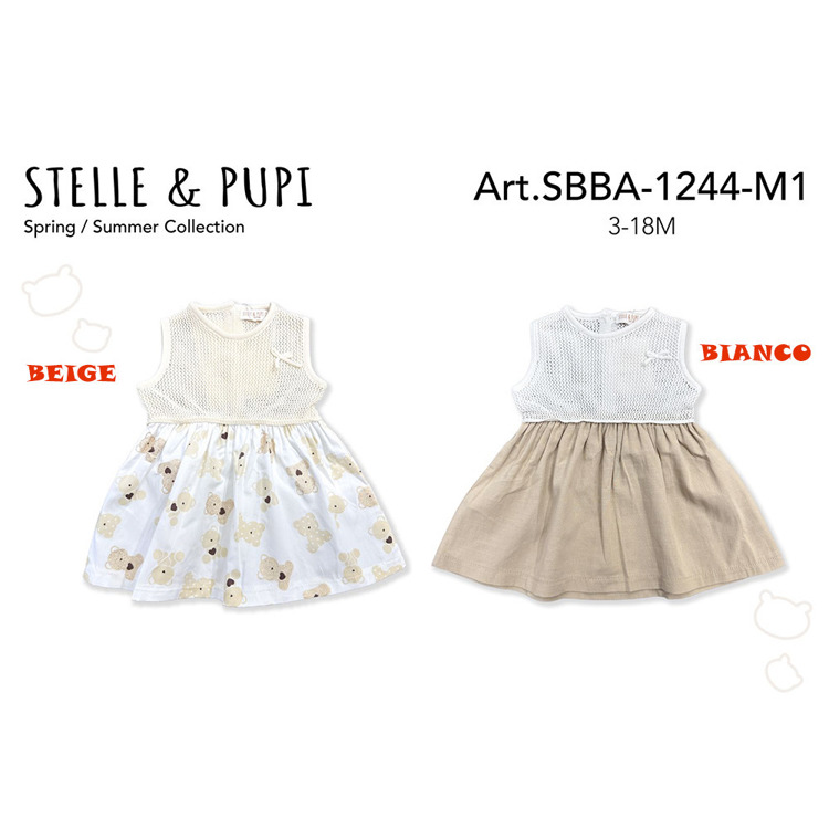 Immagine di Scamiciato neonata estate Stelle & Pupi Art. SBBA1244