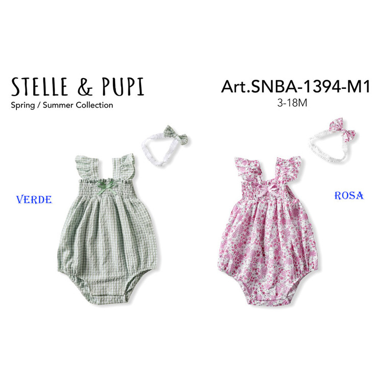 Immagine di Pagliaccetto neonata estate Stelle & Pupi Art. SNBA1394