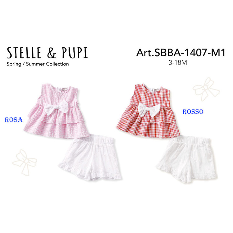 Immagine di Completo neonata estate Stelle & Pupi Art. SBBA1407