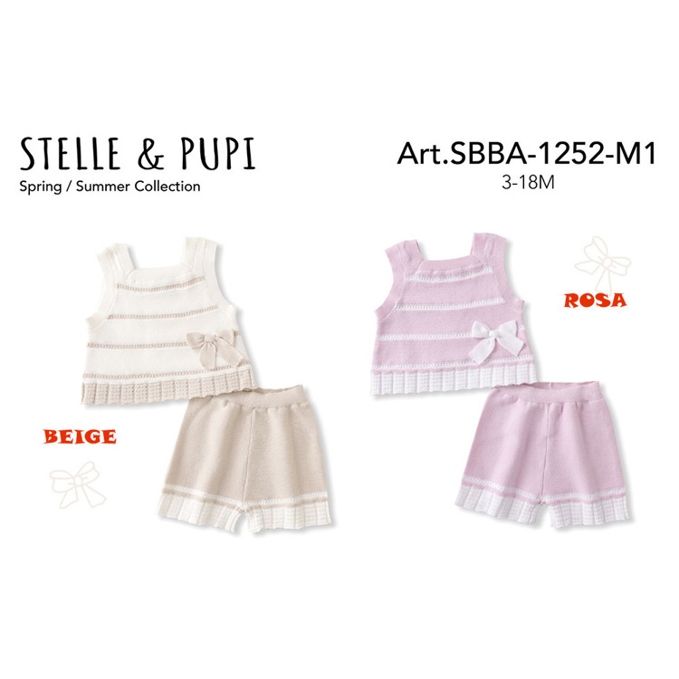 Immagine di Completo neonata estate Stelle & Pupi Art. SBBA1252