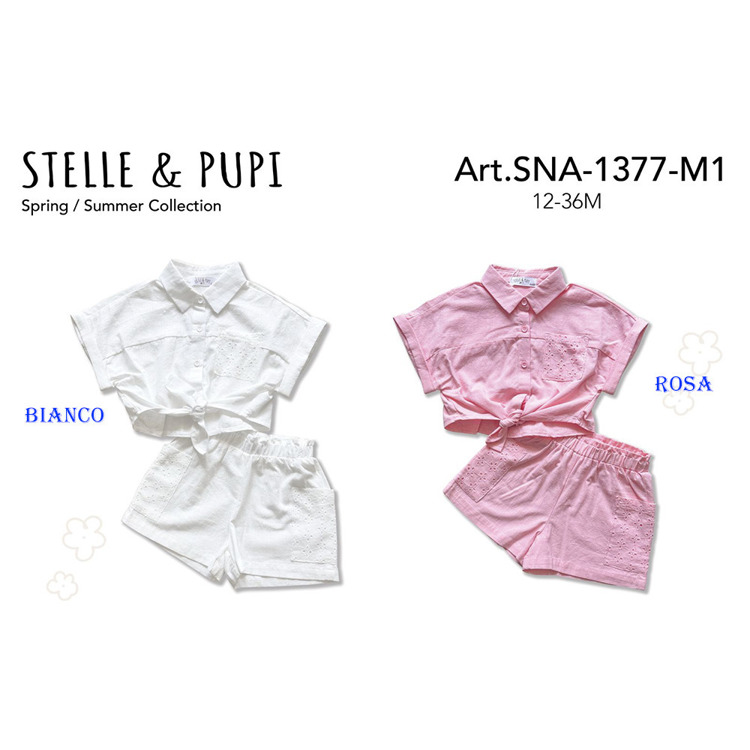 Immagine di Completo neonata estate Stelle & Pupi Art. SNA1377