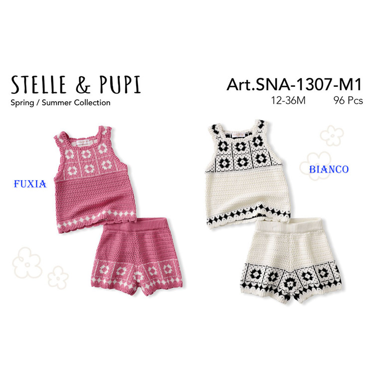 Immagine di Completo neonata estate Stelle & Pupi Art. SNA1307