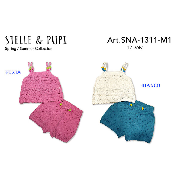 Immagine di Completo neonata estate Stelle & Pupi Art. SNA1311