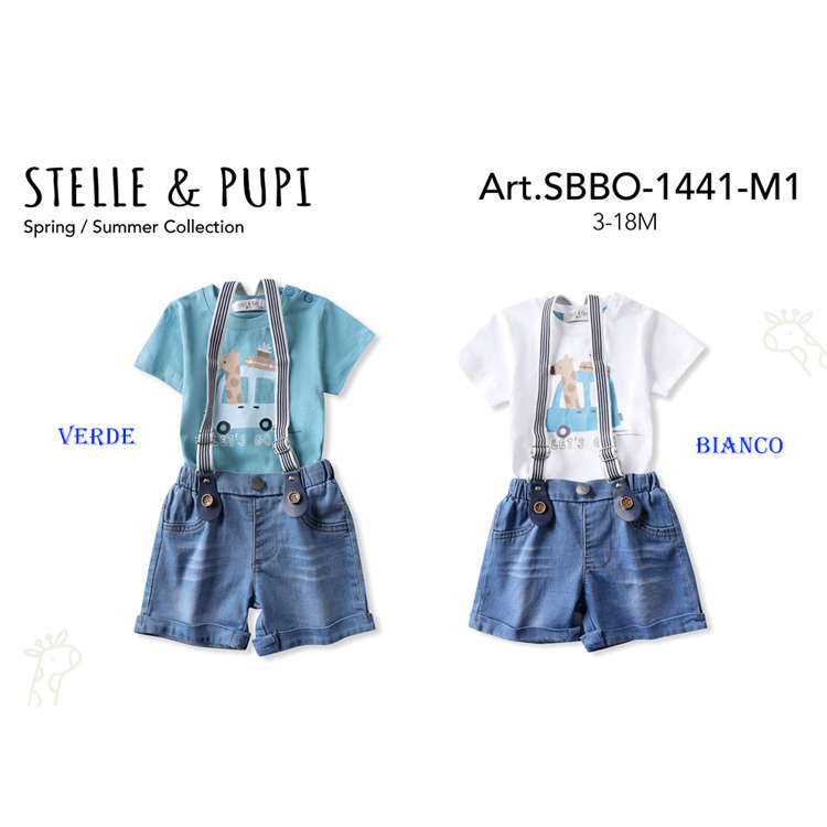 Immagine di Completo neonato estate Stelle & Pupi Art. SBBO1441