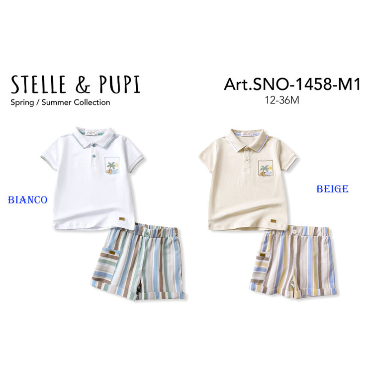 Immagine di Completo neonato estate Stelle & Pupi Art. SNO1458