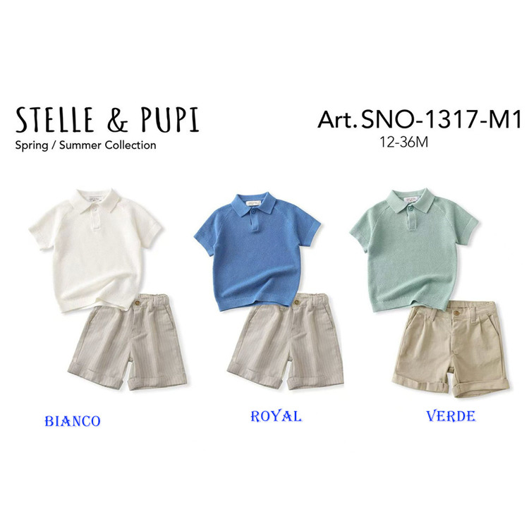 Immagine di Completo neonato estate Stelle & Pupi Art. SNO1317