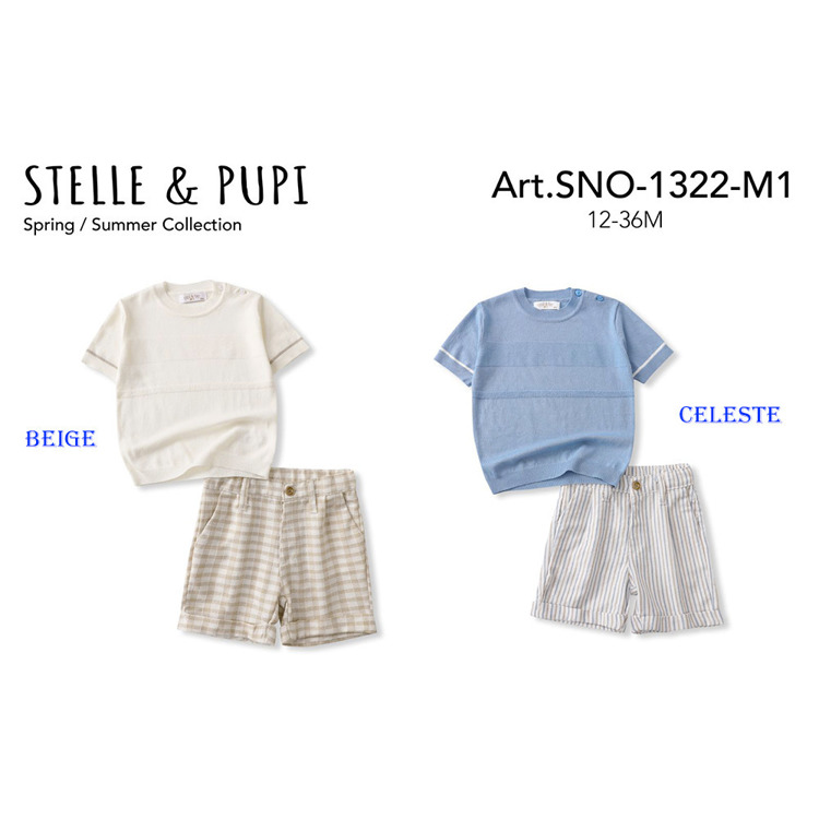 Immagine di Completo neonato estate Stelle & Pupi Art. SNO1322