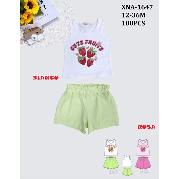 Immagine di Completo neonata estate Miss Bellina Art. XNA1647C