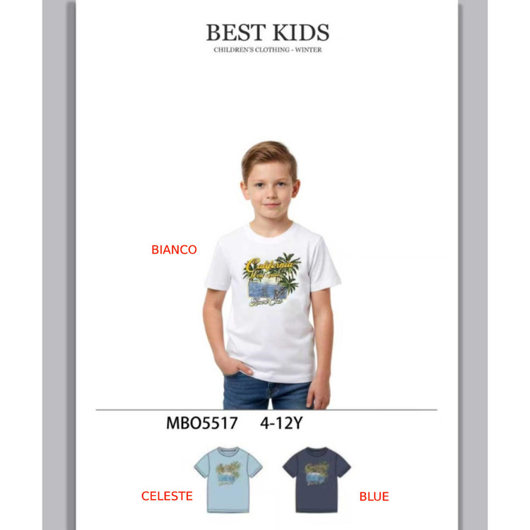 Immagine di T-shirt m/m bambino estate Best kids Art. MBO5517