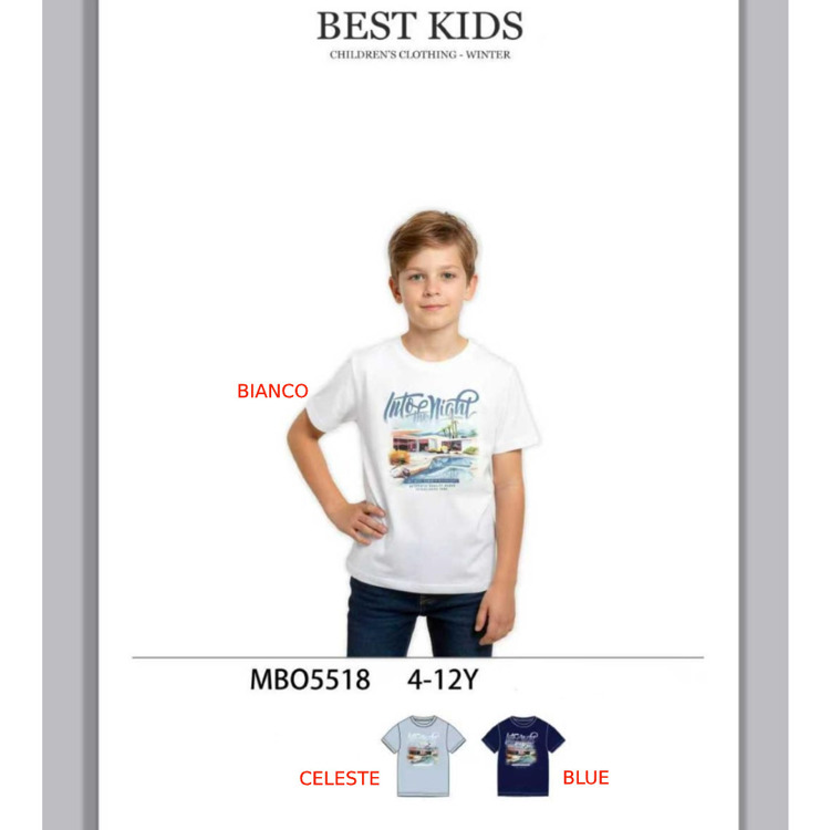 Immagine di T-shirt m/m bambino estate Best kids Art. MBO5518
