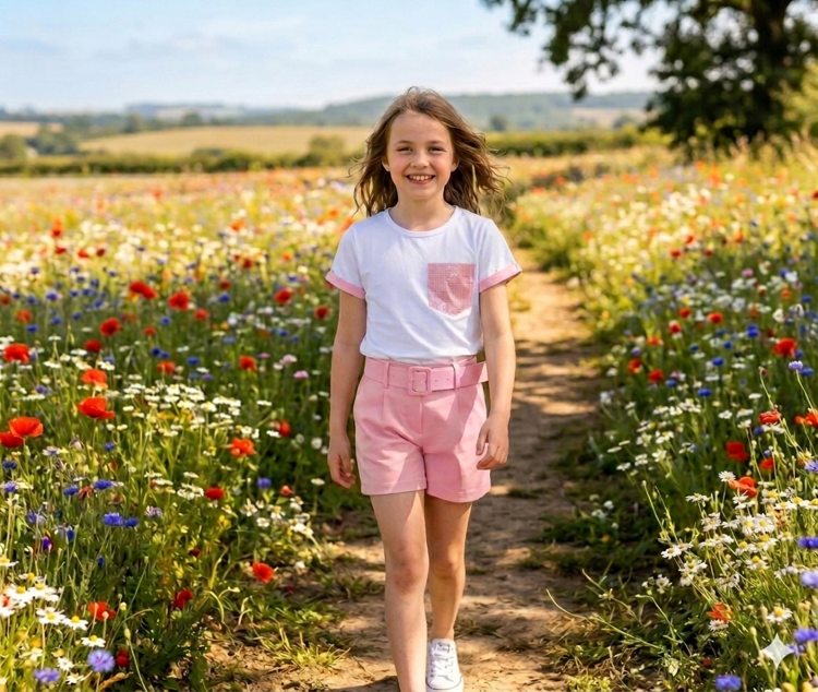 Immagine di Completo bambina estate New Collection Art. 70610