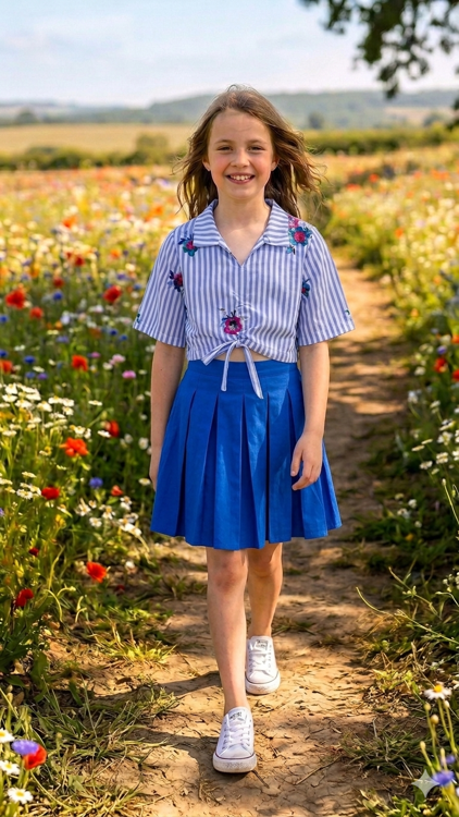 Immagine di Completo bambina estate Petit Jolie Art. P1176R