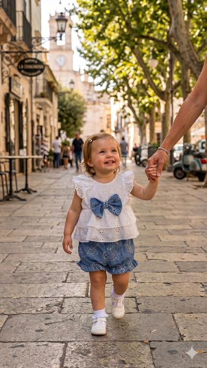 Immagine di Completo neonata estate My Times Art. 6150