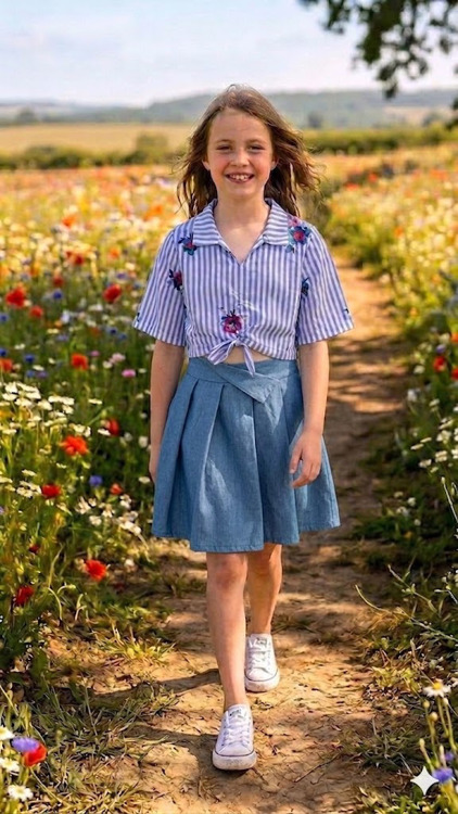 Immagine di Completo bambina estate Petit Jolie Art. P1176R