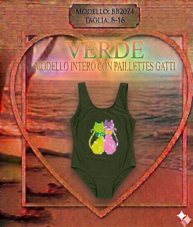 Immagine di Costume mare Intero ragazza Violetta Art. BB2074
