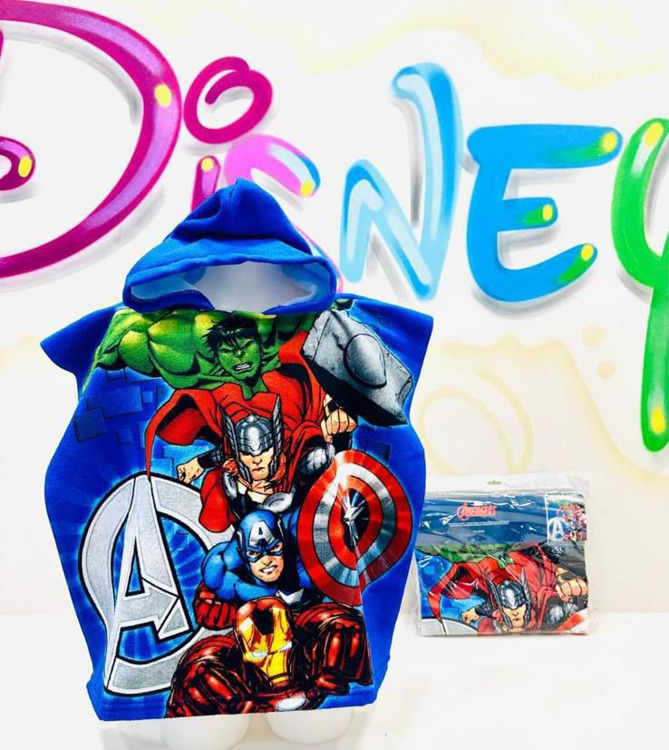Immagine di Poncho mare estate bambino/a Disney e Marvel Art. PONCHO