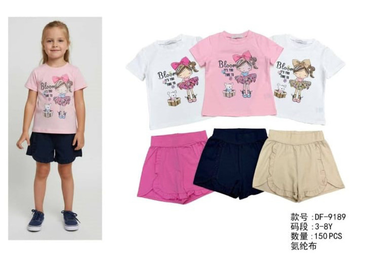 Immagine di Completo estate bambina Pink Girl Art. DF9189