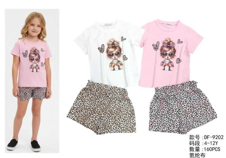 Immagine di Completo estate bambina Pink Girl Art. DF9202