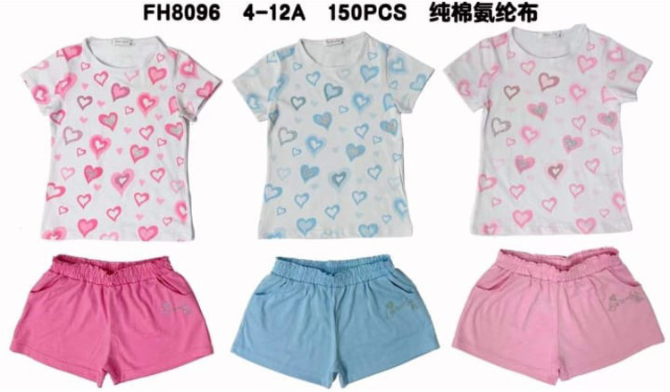 Immagine di Completo estate bambina Pink Girl Art. FH8096