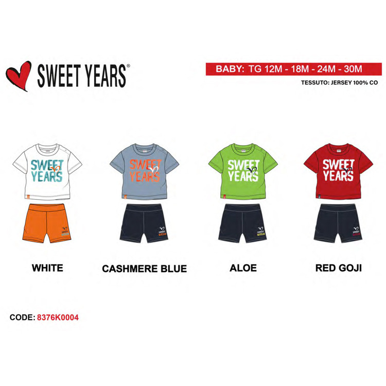 Immagine di Completo neonato estate Sweet Years Art. 8376K0004