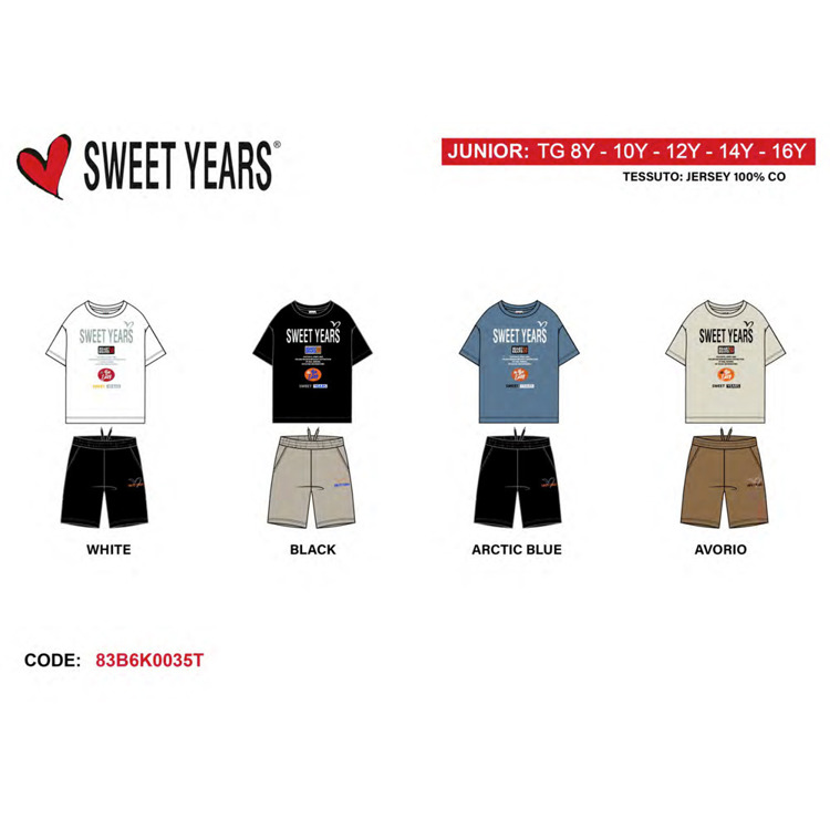 Immagine di Completo ragazzo estate Sweet Years Art. 8376K0035T