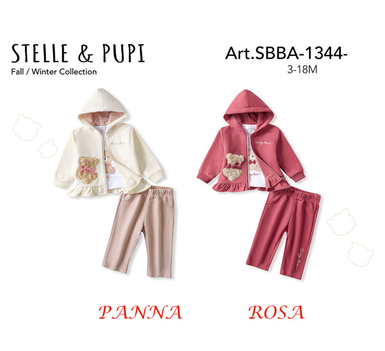Immagine di Coordinato neonata autunno Stelle & Pupi Art. SBBA1344