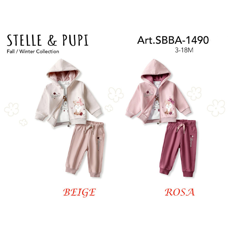 Immagine di Coordinato neonata autunno Stelle & Pupi Art. SBBA1490