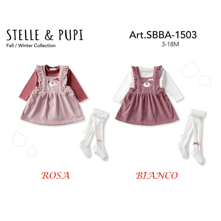 Immagine di Coordinato neonata autunno stelle e pupi SBBA1503