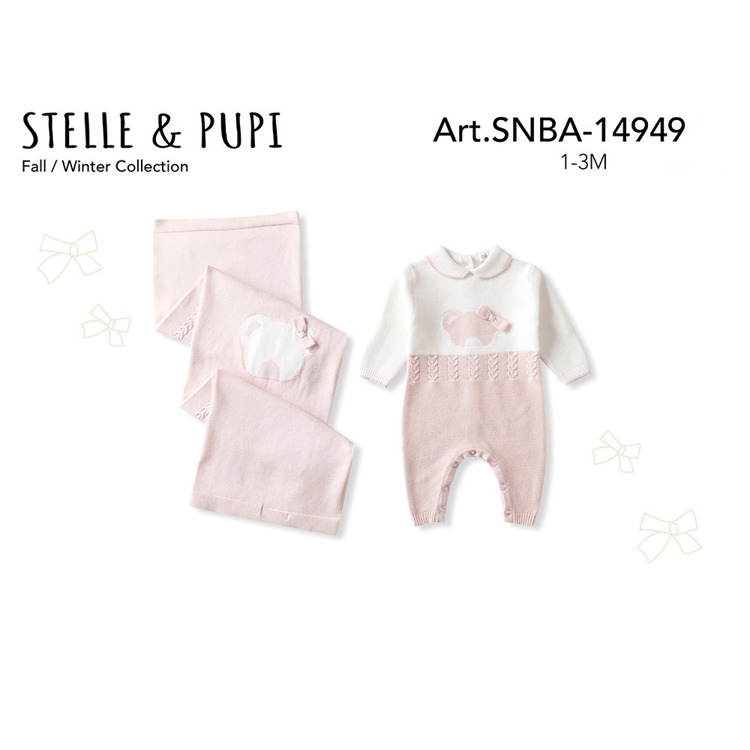 Immagine di Coordinato neonata autunno Stelle & Pupi Art. SNBA1494