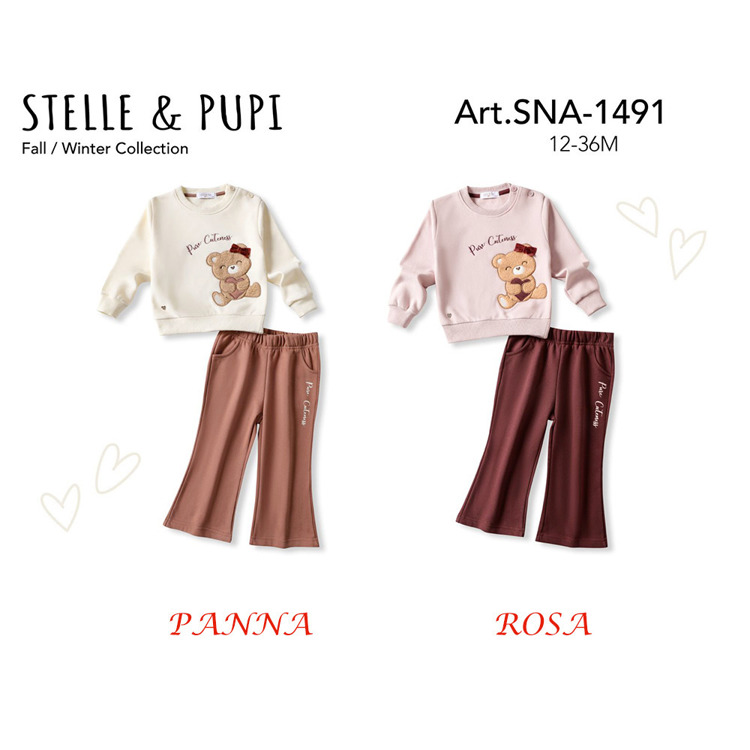 Immagine di Completo neonata autunno Stelle & Pupi Art. SNA1491