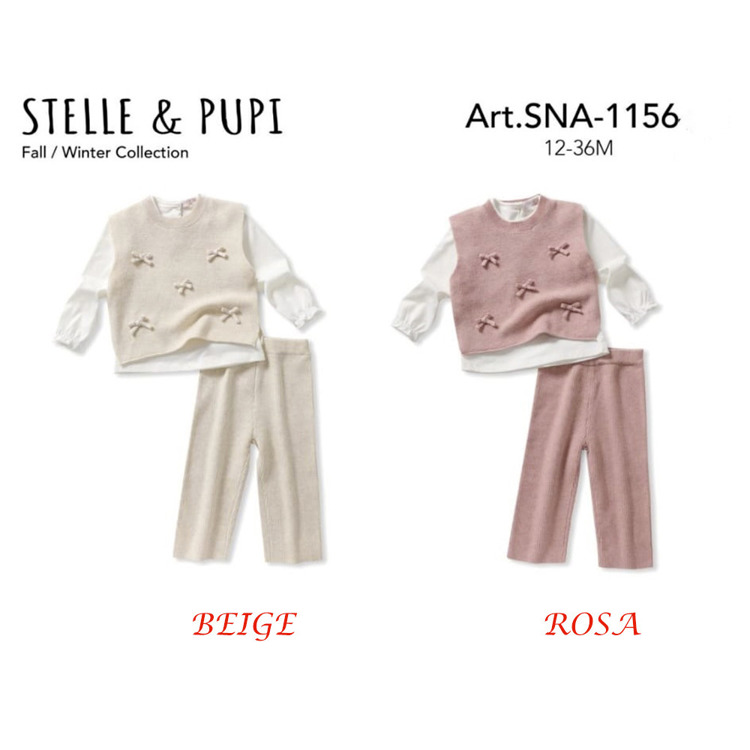 Immagine di Coordinato neonata autunno Stelle & Pupi Art. SNA1156