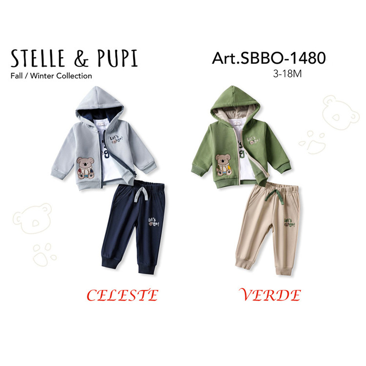 Immagine di Coordinato neonato autunno Stelle & Pupi Art. SBBO1480