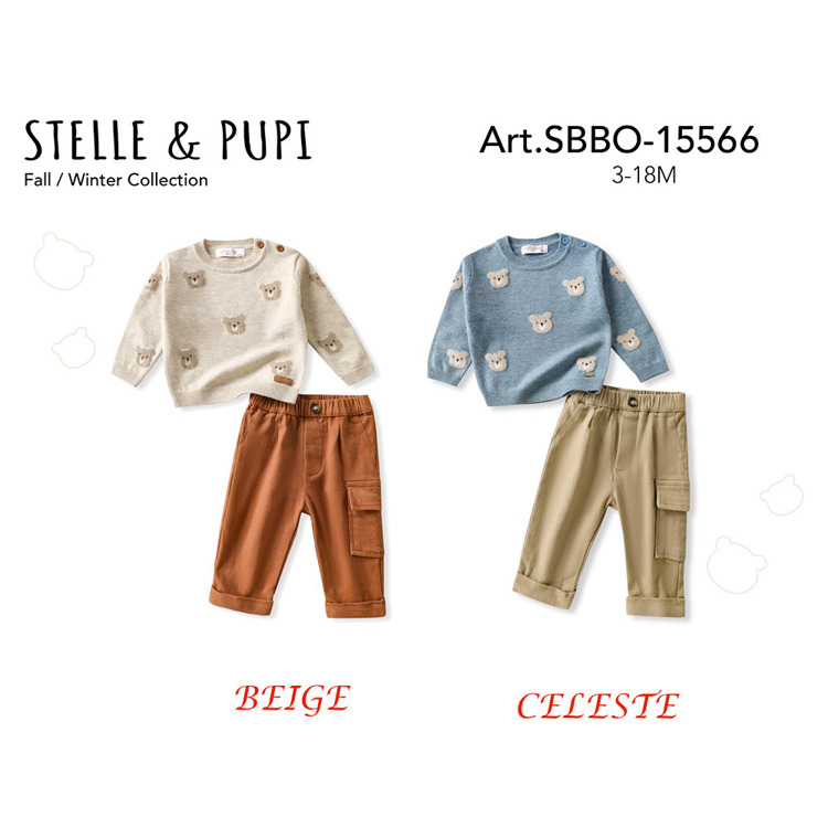 Immagine di Completo neonato autunno Stelle & Pupi Art. SBBO1556