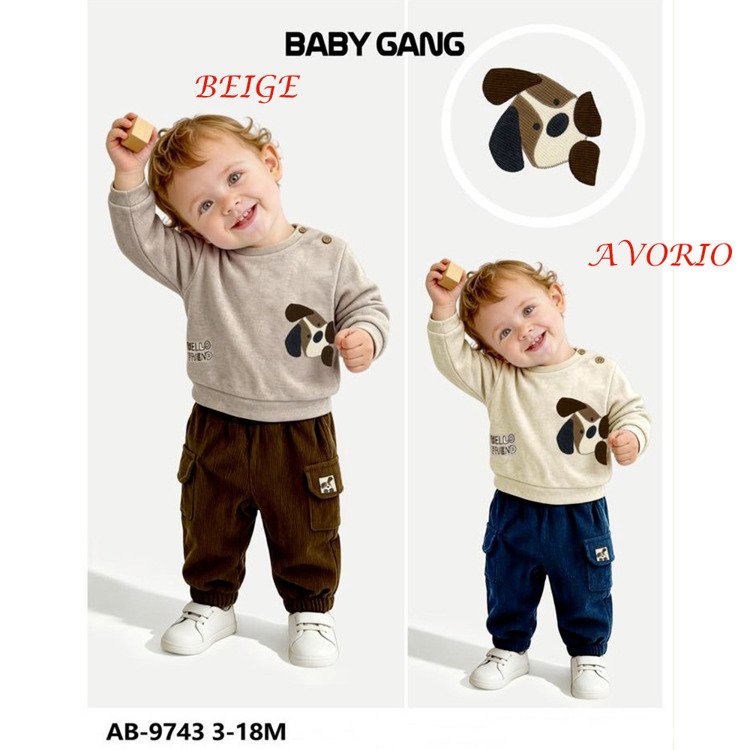 Immagine di Completo neonato autunno Baby Gang Art. AB9743
