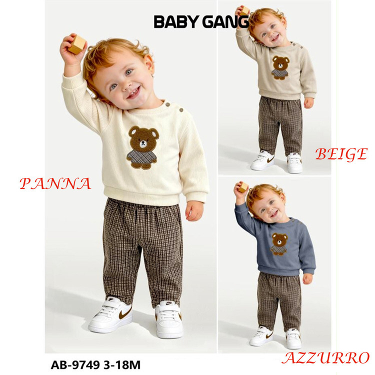 Immagine di Completo neonato autunno Baby Gang Art. AB9749