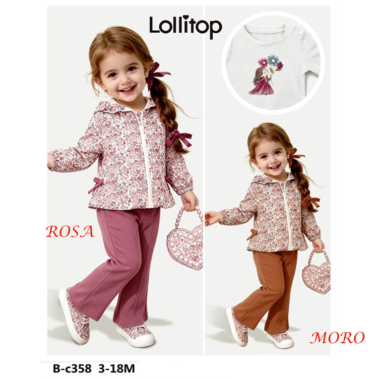 Immagine di Completo neonata autunno Lollitop Art. BC358