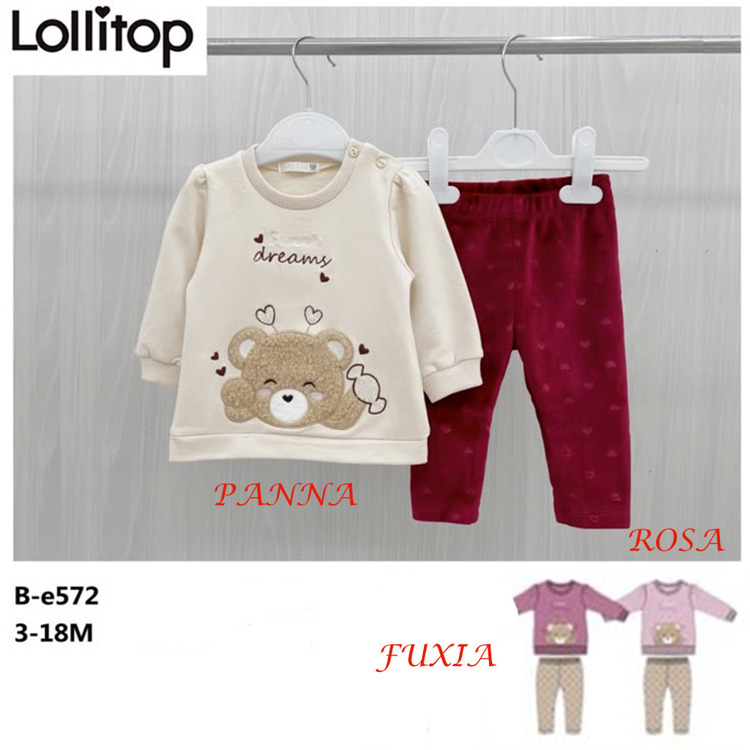 Immagine di Completo neonata autunno Lollitop Art. BE572