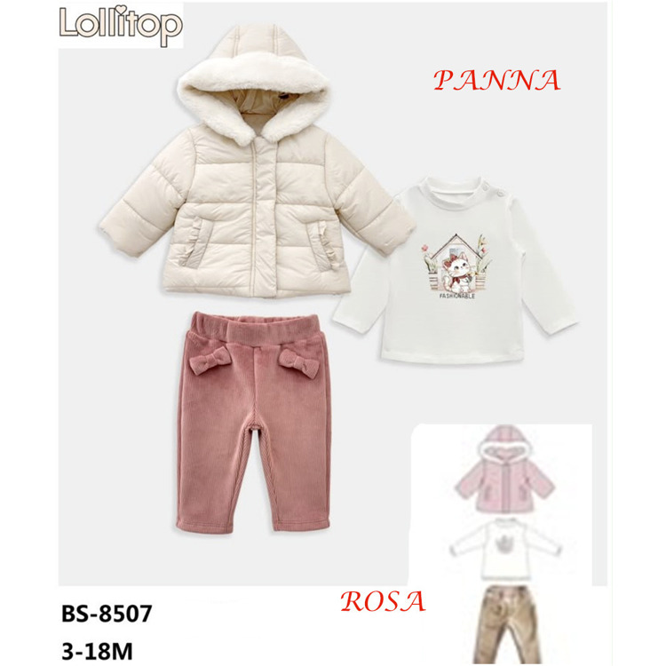 Immagine di Coordinato neonata autunno Lollitop Art. BS8507