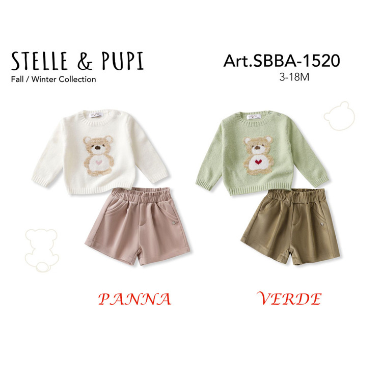 Immagine di Completo neonata autunno Stelle & Pupi Art. SBBA1520