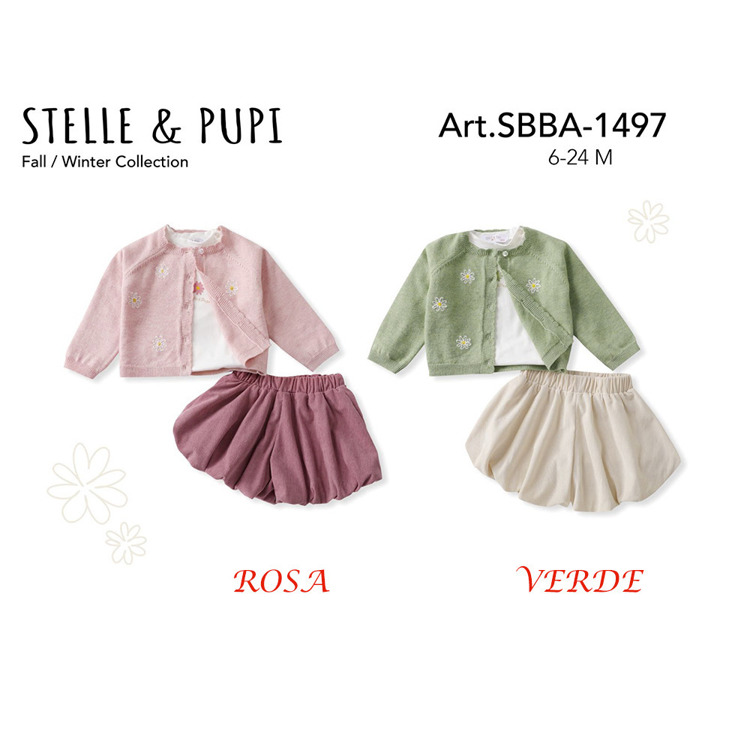 Immagine di Coordinato neonata autunno Stelle & Pupi Art. SBBA1497