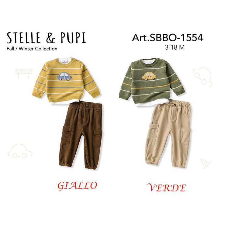 Immagine di Coordinato neonato autunno Stelle & Pupi Art. SBBO1554