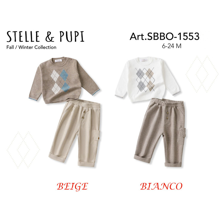 Immagine di Completo neonato autunno Stelle & Pupi Art. SBBO1553