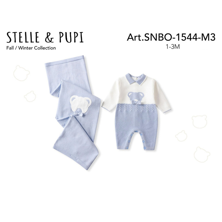 Immagine di Coordinato neonato autunno Stelle & Pupi Art. SNBO1544